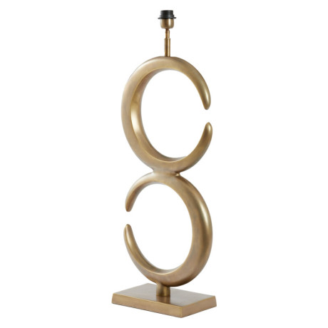 Light & Living Tafellamp 'Lune' 86cm hoog, kleur Antiek Brons (excl. kap)