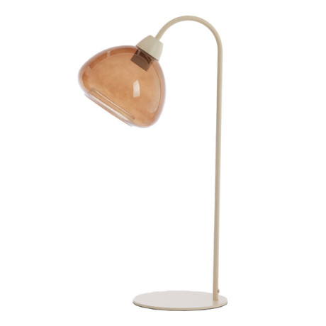 Light & Living Tafellamp 'Bisho' Glas, kleur Bruin