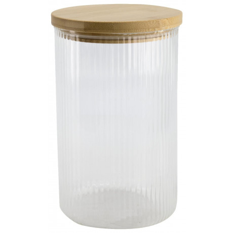 HEMA Voorraadpot Glas 1.7L Gestreept