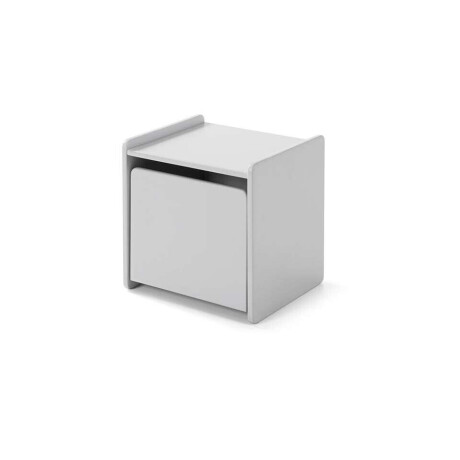 2e Halve Prijs Leen Bakker - Vipack Nachtkastje Kiddy - 1 Deur - MDF - Grijs - 36x40x41 Cm