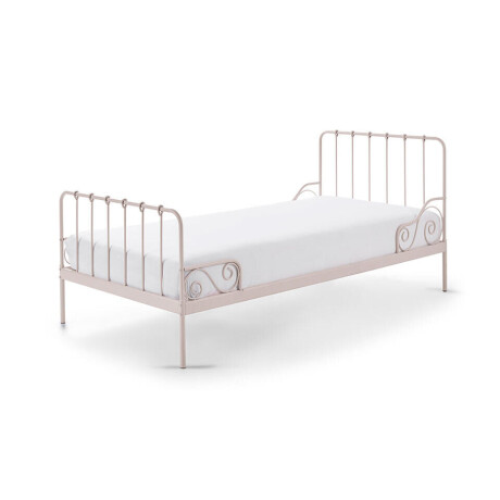 Leen Bakker - Vipack Bed Alice - 90x200 Cm - Metaal - Roze - 205x94x90 Cm