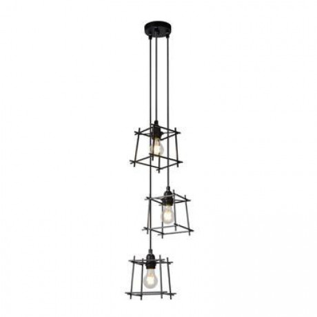 Lucide hanglamp Edgar - zwart - Ø28 cm - Leen Bakker