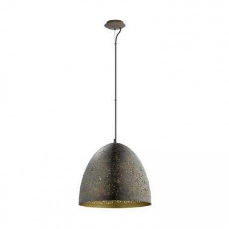 EGLO hanglamp Safi - bruin/goud - Ø40 cm - Leen Bakker