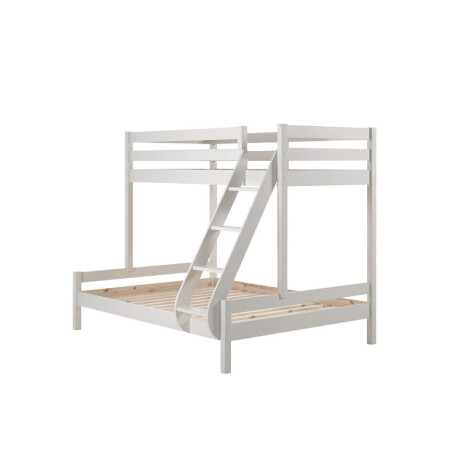 Leen Bakker - Vipack Stapelbed Pino - 207,5x157,5x166,8 Cm - Grenenhout - Wit - 207.5x157.5x166.8 Cm