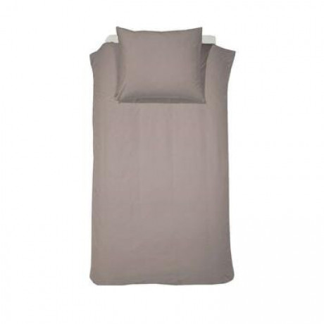 Cinderella dekbedovertrek Uni flanel - taupe - 140x200/220 cm - Leen Bakker