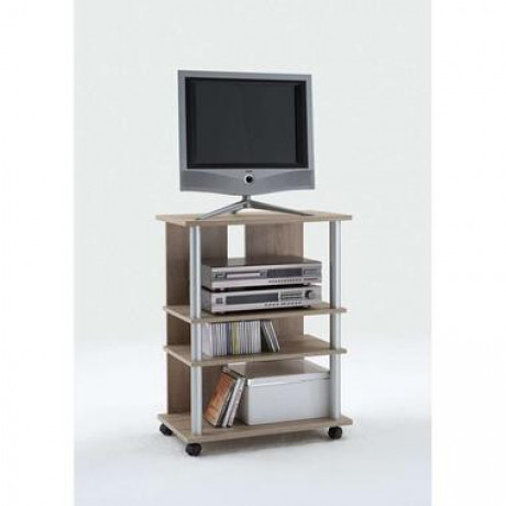 Tv-meubel Tilton hoog - eikenkleur - 65x85x40 cm - Leen Bakker