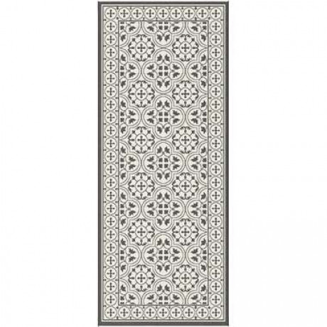 Vloerkleed Gwasi - zwart - 80x200 cm - Leen Bakker