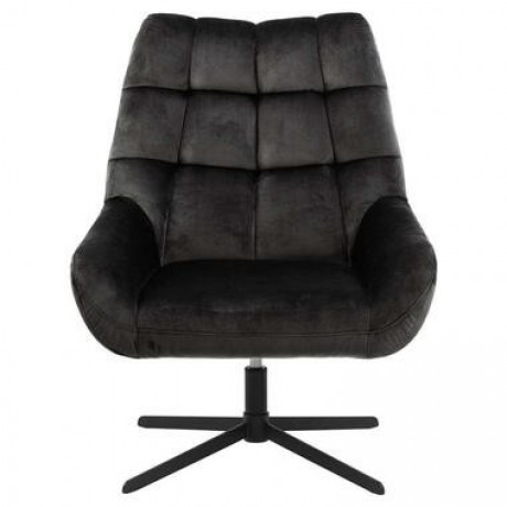 Fauteuil Devin - stof - grijsbruin - Leen Bakker