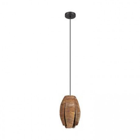 EGLO hanglamp Mongu - zwart/bruin - Leen Bakker