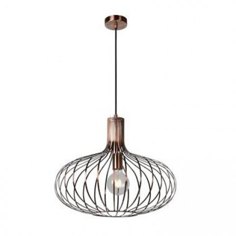 LUCIDE HANGLAMP MANUELA E27 Ø50CM KOPER - Leen Bakker