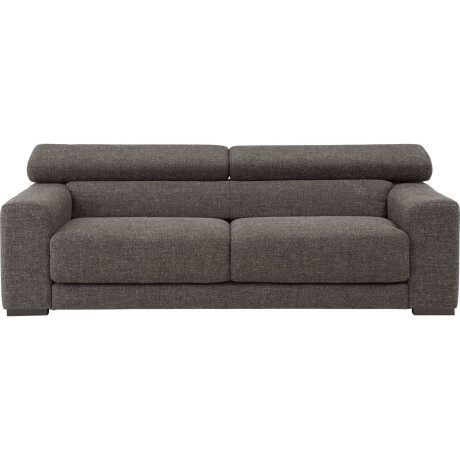 Goossens Bank Nora donkergrijs, stof, 2,5-zits, stijlvol landelijk