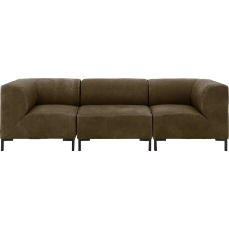 Goossens Excellent Bank Marshall groen, leer, 1,5-zits, urban industrieel