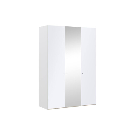 Goossens Kledingkast Easy Storage Ddk, Kledingkast 153 cm breed, 220 cm hoog, 2x glas draaideur en 1x spiegel draaideur midden