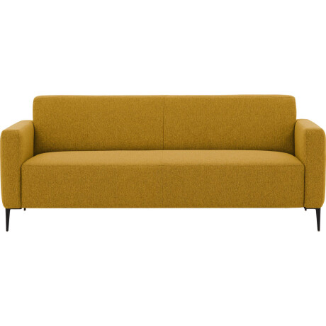 Goossens Bank Key West geel, stof, 3-zits, modern design