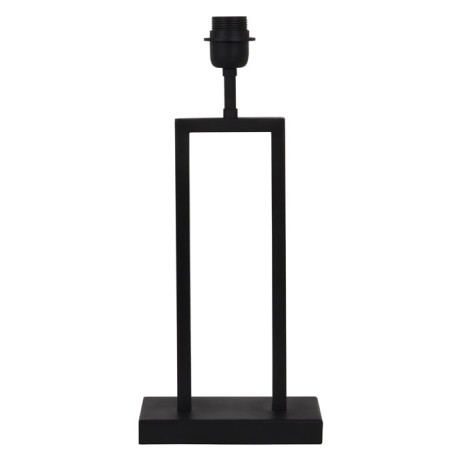 Light & Living Tafellamp 'Shiva' 41cm, kleur Mat Zwart (excl. kap)