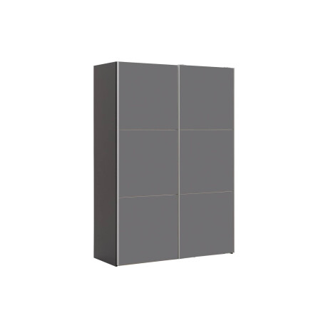 Goossens Kledingkast Easy Storage Sdk, 153 cm breed, 220 cm hoog, 2x 3 paneel glas schuifdeuren