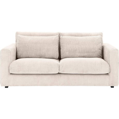 Goossens Bank Ravenia beige, stof, 2,5-zits, stijlvol landelijk