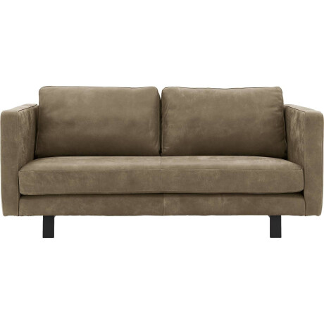 Goossens Excellent Bank Nuance groen, leer, 3-zits, urban industrieel