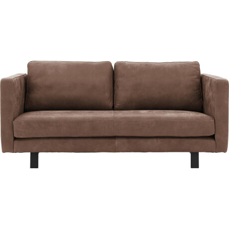 Goossens Excellent Bank Nuance bruin, leer, 3-zits, urban industrieel