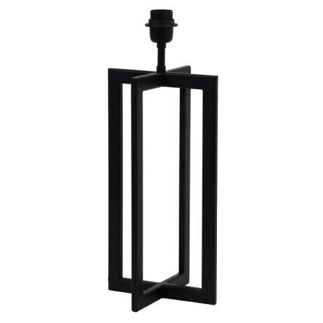 Light & Living Tafellamp 'Mace' 46cm, kleur Mat Zwart (excl. kap)