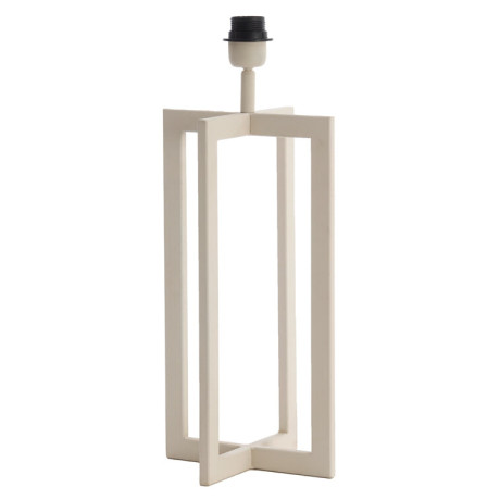 Light & Living Tafellamp 'Mace' 46cm, kleur Crème (excl. kap)