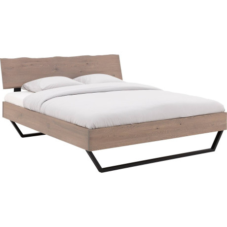 Goossens Bedframe Slade, Bedframe 160 x 220 cm hoofdbord organisch