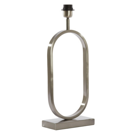 Light & Living Tafellamp 'Jamiri' 45cm hoog, kleur Nikkel (excl. kap)