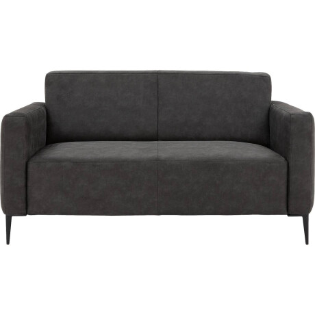 Goossens Bank Key West antraciet, micro leer, 2-zits, modern design