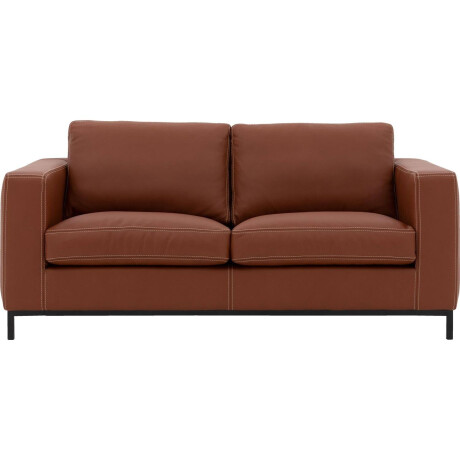 Goossens Excellent Bank Massimo cognac, leer, 2,5-zits, urban industrieel