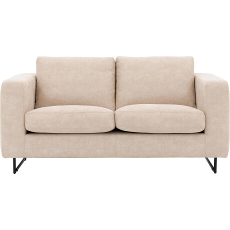 Goossens Excellent Bank Jovani beige, micro leer, 2-zits, urban industrieel