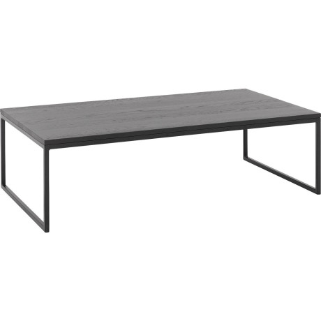 Goossens Salontafel Arti Line rechthoekig, hout eiken antraciet, elegant chic, 130 x 35 x 70 cm