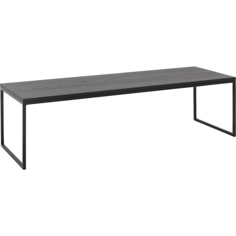 Goossens Salontafel Arti Line rechthoekig, hout eiken antraciet, elegant chic, 160 x 42 x 55 cm