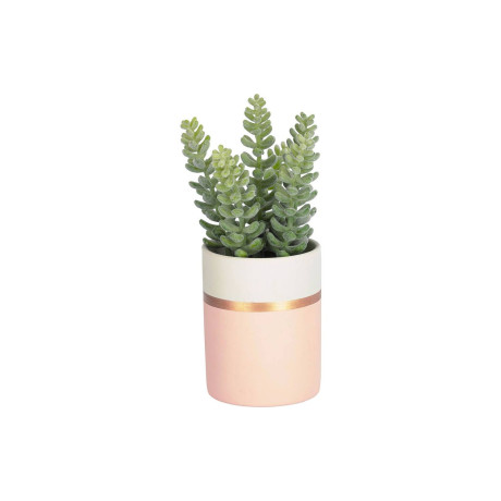 Kave Home Kave Home Sedum Lucidum, Kunstplant sedum lucidum in roze keramische pot