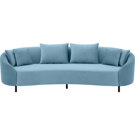 Goossens Bank Ragnar blauw, stof, 3,5-zits, modern design