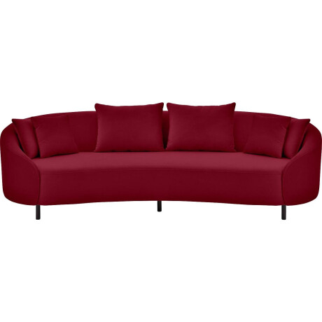 Goossens Bank Ragnar rood, stof, 3,5-zits, modern design