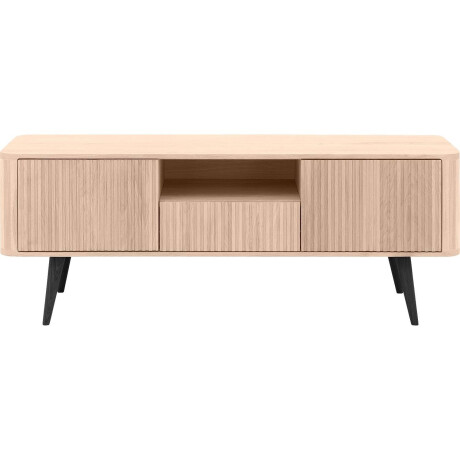 Goossens Tv Meubel Seppe, 2 deuren 1 lade 1 open vak 135 cm breed