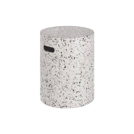 Kave Home Kave Home Bijzettafel Jenell, Jenell Kruk Wit Terrazzo Ø 35 Cm