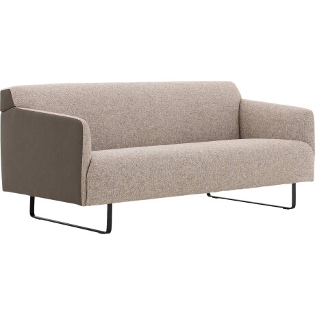 Goossens Excellent Bank Montreal grijs, leer, 2-zits, modern design