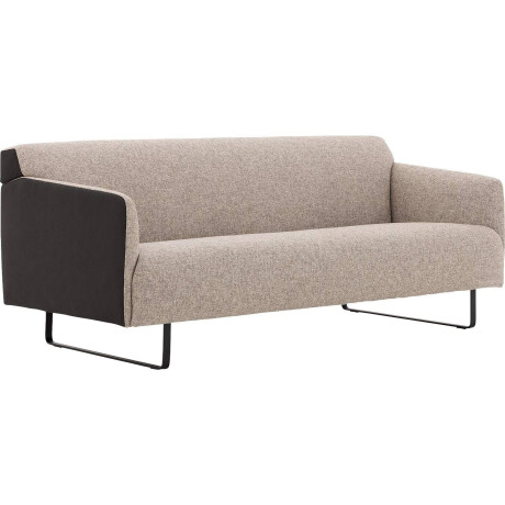 Goossens Excellent Bank Montreal antraciet, leer, 2,5-zits, modern design