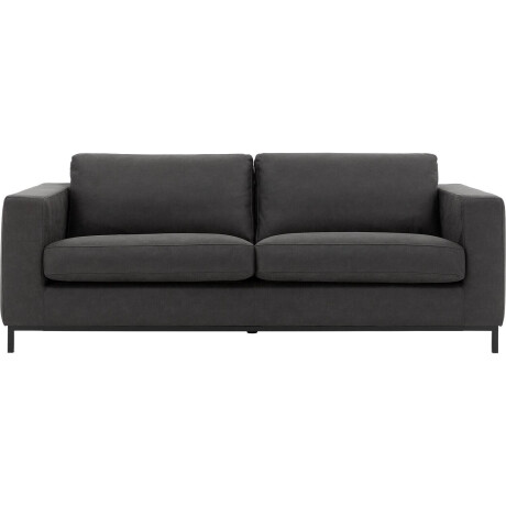 Goossens Bank Maxima grijs, micro leer, 4-zits, elegant chic