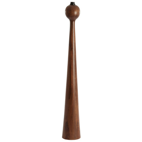 Light & Living Vloerlamp 'Festina' Mangohout, 125cm, kleur Bruin (excl. kap)