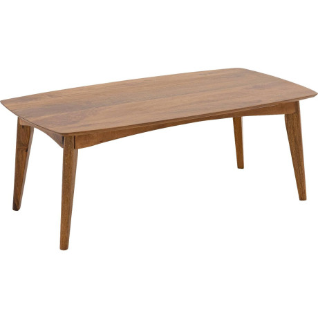 Goossens Salontafel Austin semi rechthoekig, hout mango bruin, stijlvol landelijk, 110 x 42 x 60 cm