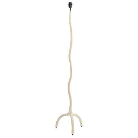 Light & Living Vloerlamp 'Guja' Papier Maché, 137cm, kleur Crème (excl. kap)