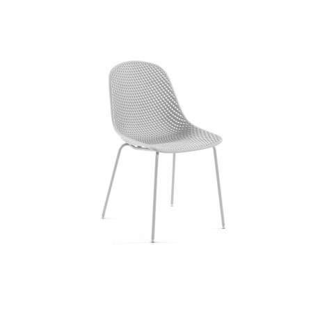 Kave Home Kave Home Eetkamerstoel Quinby wit kunststof