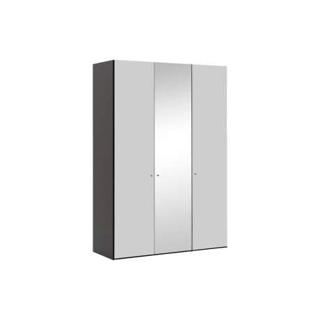 Goossens Kledingkast Easy Storage Ddk, Kledingkast 153 cm breed, 220 cm hoog, 2x glas draaideur en 1x spiegel draaideur midden