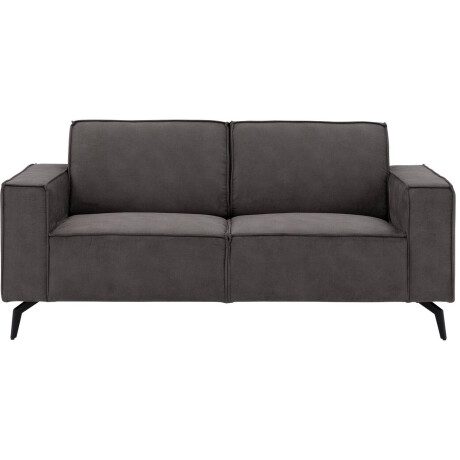 Goossens Hoekbank Hercules donkergrijs, microvezel, 2-zits, modern design