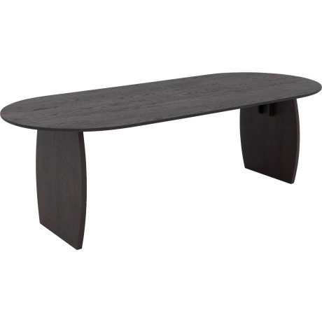 Goossens Excellent Eettafel Uniek, Semi rond 180 x 100 cm