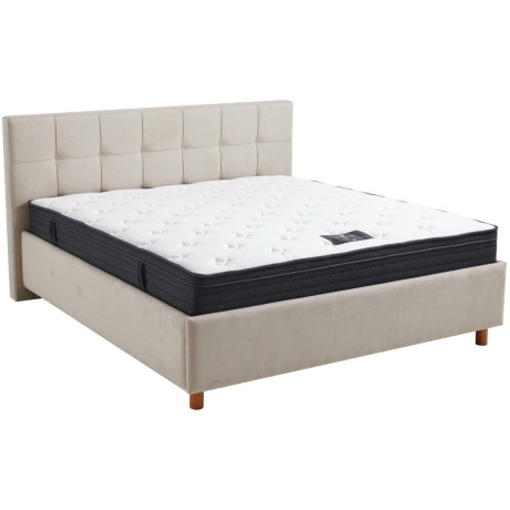 Goossens Gestoffeerd Bedframe Branson Storage, 180 x 200 cm met storage, met 2x lattenbodem