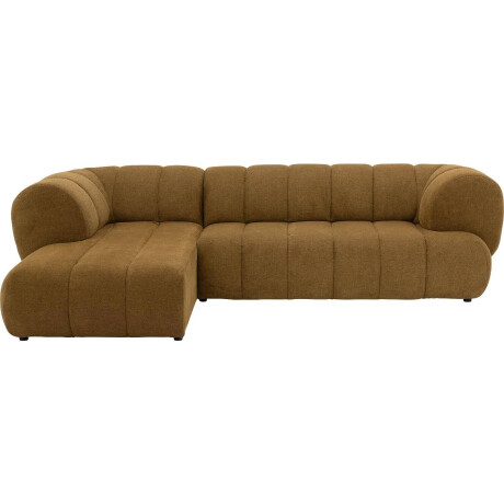 Goossens Bank Weave geel, stof, 2,5-zits, met ligelement links