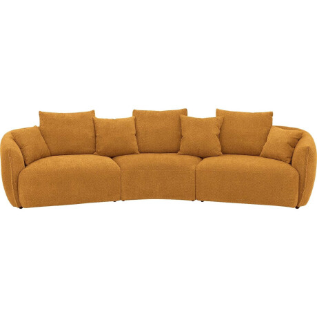 Goossens Bank Fay goud, stof, 1,5-zits, stijlvol landelijk